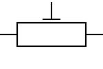 Trimming potentiometer IEC international symbol